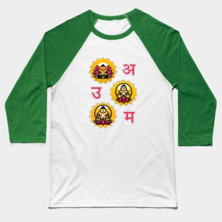 Meditating Buddha Baseball T-Shirt